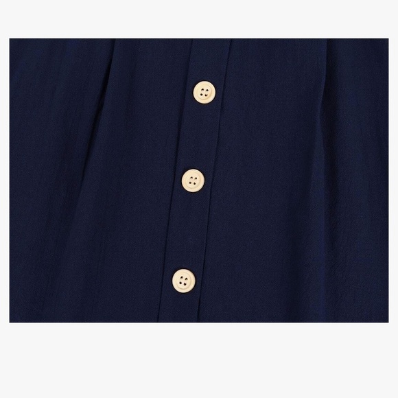 V-neck Midi Spaghetti Straps Backless Summer Sundress with Pockets - Picture 6 of 11